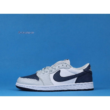 Air Jordan 1 Low Grey Navy CW8576-200 Grey/White/Navy/Blue Sneakers