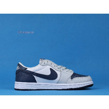 Air Jordan 1 Low Grey Navy CW8576-200 Grey/White/Navy/Blue Sneakers