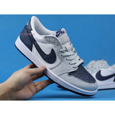 Air Jordan 1 Low Grey Navy CW8576-200 Grey/White/Navy/Blue Sneakers