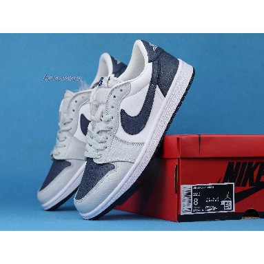 Air Jordan 1 Low Grey Navy CW8576-200 Grey/White/Navy/Blue Sneakers