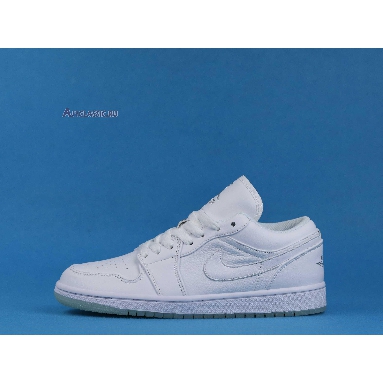 Air Jordan 1 Low Retro White 309192-111 White/White-Metallic Silver Sneakers