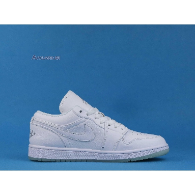 Air Jordan 1 Low Retro White 309192-111 White/White-Metallic Silver Sneakers