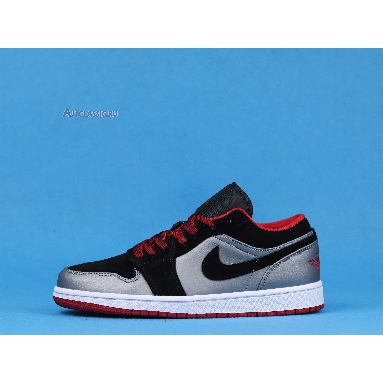 Air Jordan 1 Retro Low Dark Grey Black 553558-002 Black/Gym Red-Dark Grey Sneakers