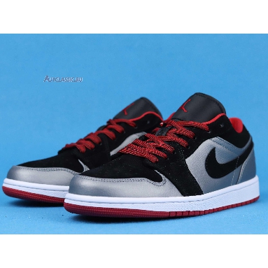 Air Jordan 1 Retro Low Dark Grey Black 553558-002 Black/Gym Red-Dark Grey Sneakers