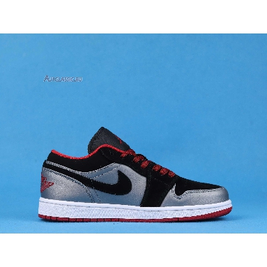 Air Jordan 1 Retro Low Dark Grey Black 553558-002 Black/Gym Red-Dark Grey Sneakers