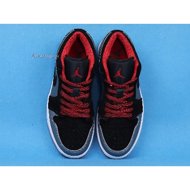 Air Jordan 1 Retro Low Dark Grey Black 553558-002 Black/Gym Red-Dark Grey Sneakers