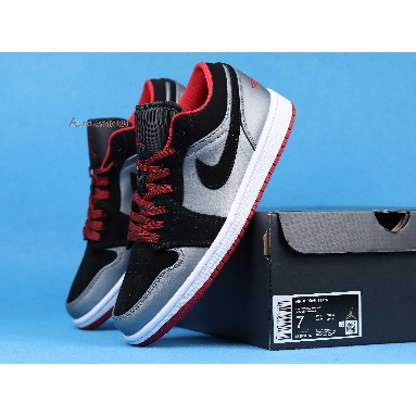 Air Jordan 1 Retro Low Dark Grey Black 553558-002 Black/Gym Red-Dark Grey Sneakers