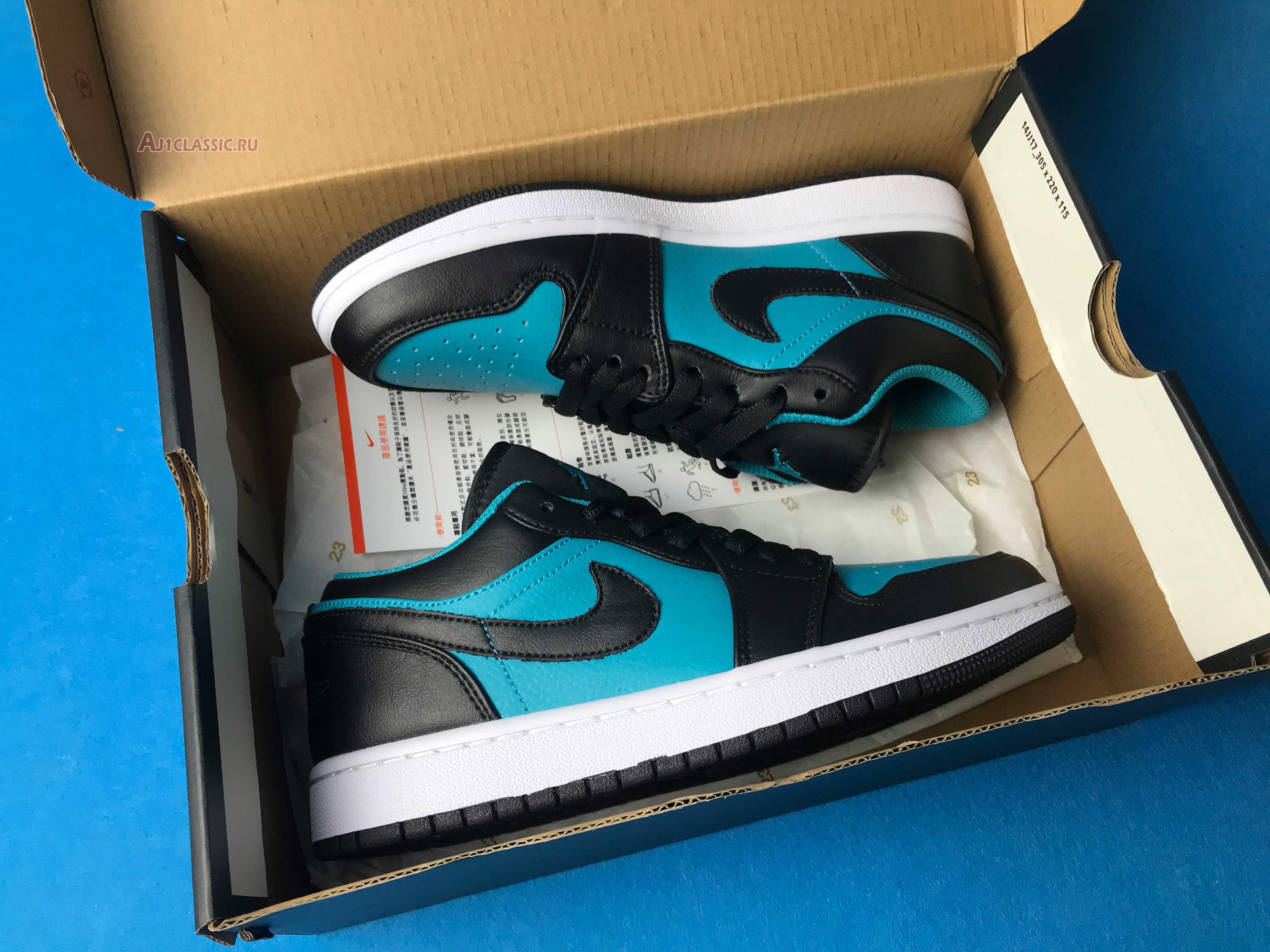 Air Jordan 1 Retro Low "Blue Black" 553558-026