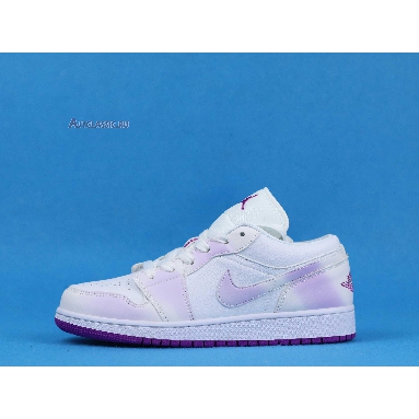 Air Jordan 1 Low SE Court Purple Discoloration 555112-ID White/Purple Sneakers