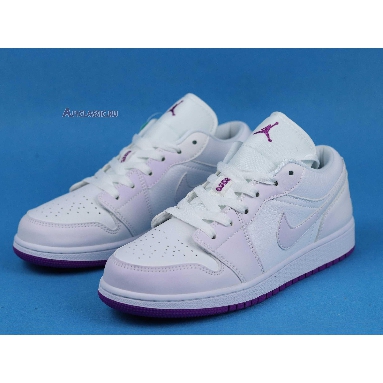 Air Jordan 1 Low SE Court Purple Discoloration 555112-ID White/Purple Sneakers