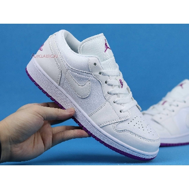 Air Jordan 1 Low SE Court Purple Discoloration 555112-ID White/Purple Sneakers