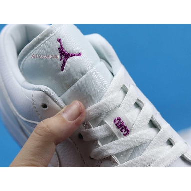 Air Jordan 1 Low SE Court Purple Discoloration 555112-ID White/Purple Sneakers