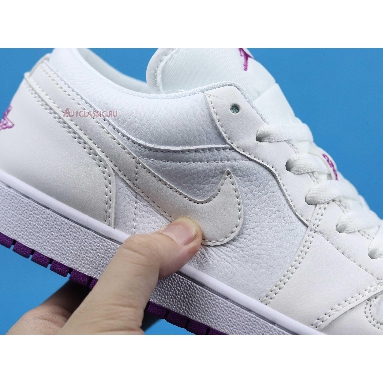 Air Jordan 1 Low SE Court Purple Discoloration 555112-ID White/Purple Sneakers