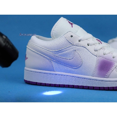 Air Jordan 1 Low SE Court Purple Discoloration 555112-ID White/Purple Sneakers