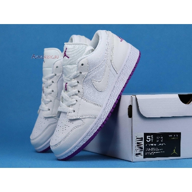 Air Jordan 1 Low SE Court Purple Discoloration 555112-ID White/Purple Sneakers