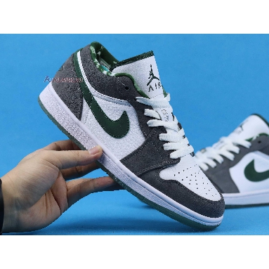 Air Jordan 1 Retro Low Northside 309192-131 White/Deep Forest-Light Grgaphite Mens Womens Shoes