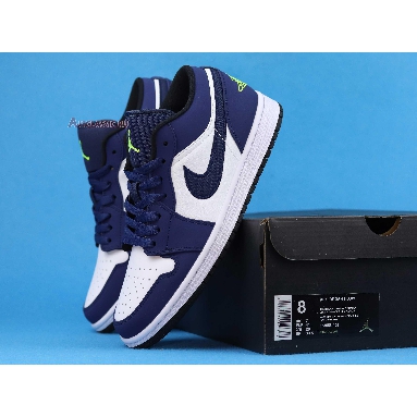 Air Jordan 1 Retro Low Insignia Blue 553558-405 Insignia Blue/Grey-Black Mens Womens Shoes