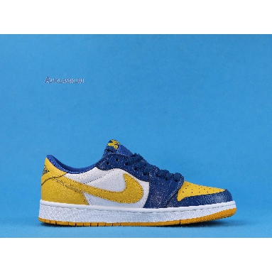 Air Jordan 1 Retro Low Michigan PE CZ6909-200 White/Amarillo Sneakers