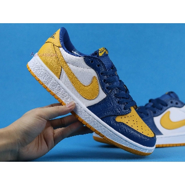 Air Jordan 1 Retro Low Michigan PE CZ6909-200 White/Amarillo Sneakers