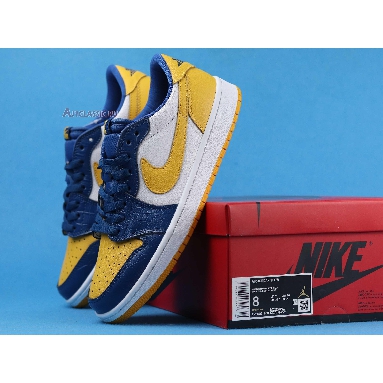 Air Jordan 1 Retro Low Michigan PE CZ6909-200 White/Amarillo Sneakers