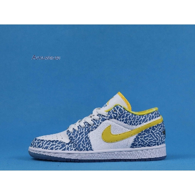 Air Jordan 1 Retro Low West Coast 309192-172 White/Varsity Maize-University Blue Sneakers