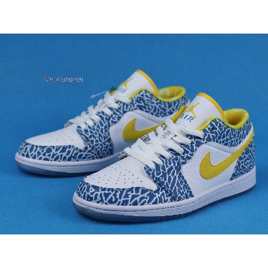 Air Jordan 1 Retro Low West Coast 309192-172 White/Varsity Maize-University Blue Sneakers