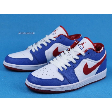 Air Jordan 1 Retro Low East Side 309192-161 White/Varsity Red-Varsity Royal Sneakers