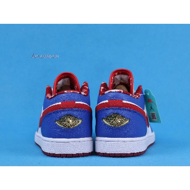 Air Jordan 1 Retro Low East Side 309192-161 White/Varsity Red-Varsity Royal Mens Womens Shoes