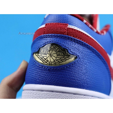 Air Jordan 1 Retro Low East Side 309192-161 White/Varsity Red-Varsity Royal Mens Womens Shoes