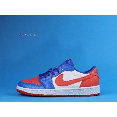 Air Jordan 1 Low West Coast Blue Orange CW0858-200 Sail/Orange/Mocha Blue Sneakers