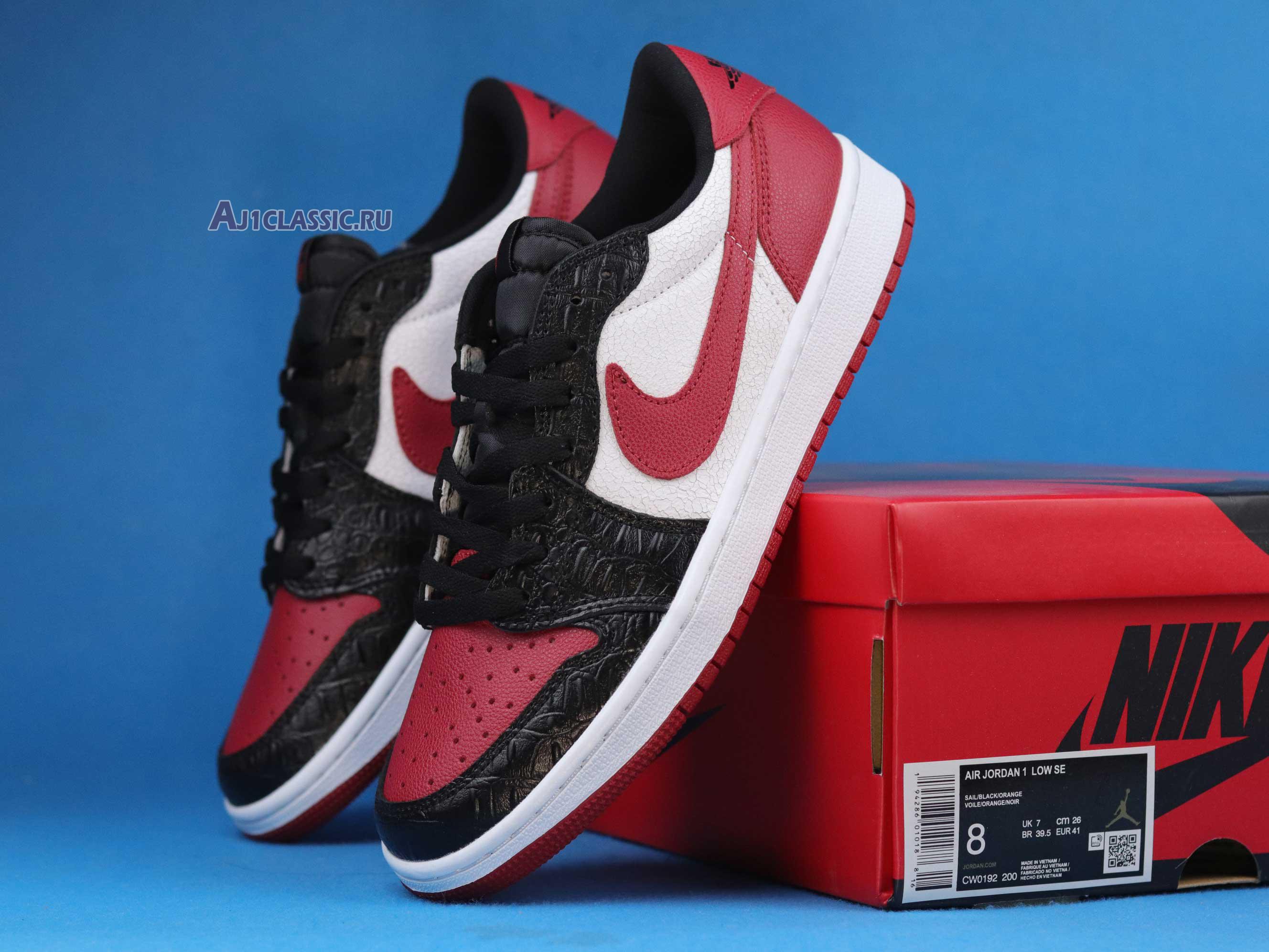 Air Jordan 1 Low "Gym Red - Black" CW0192-200