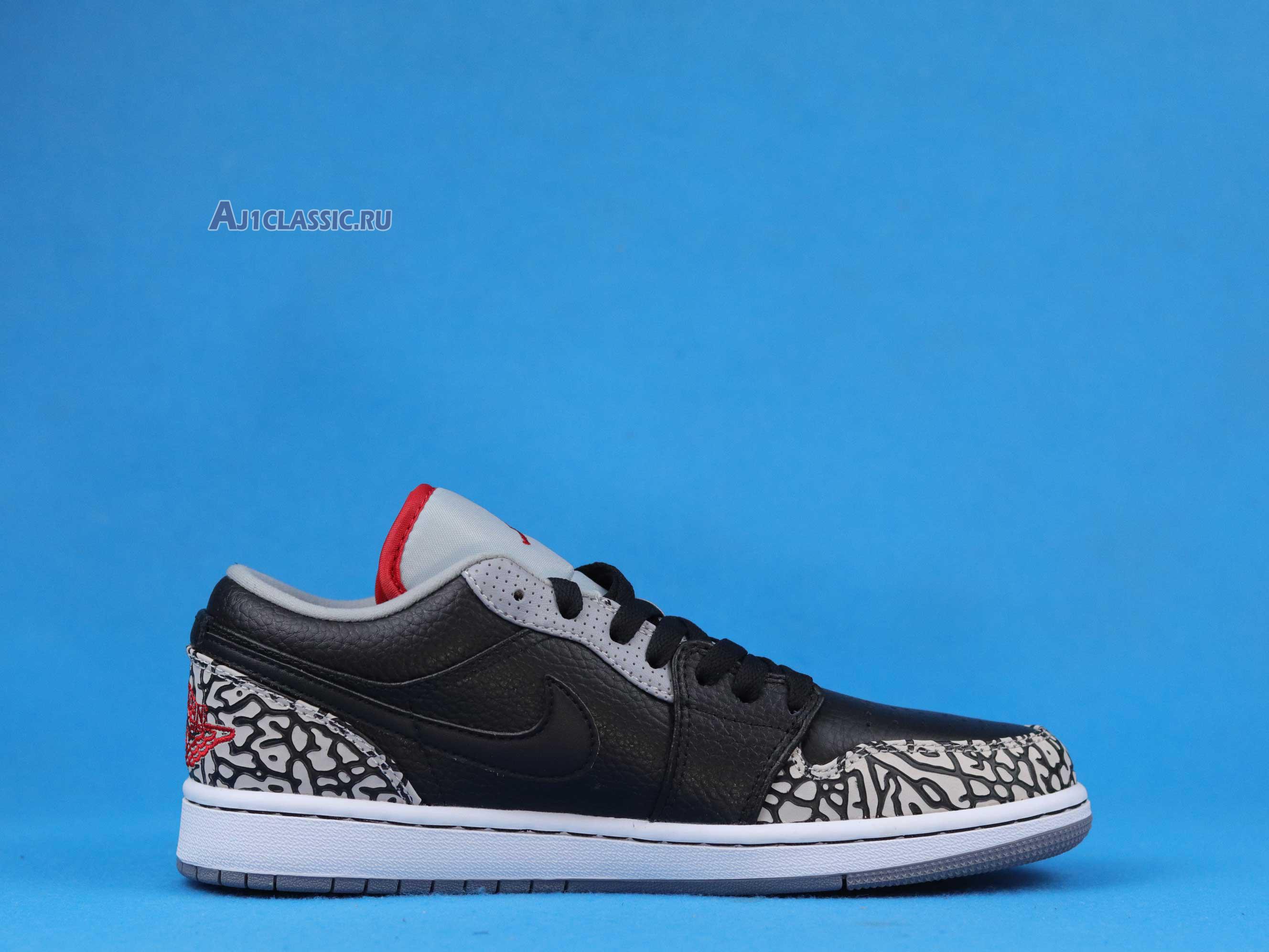 Air Jordan 1 Phat Low "Black Cement" 350571-061