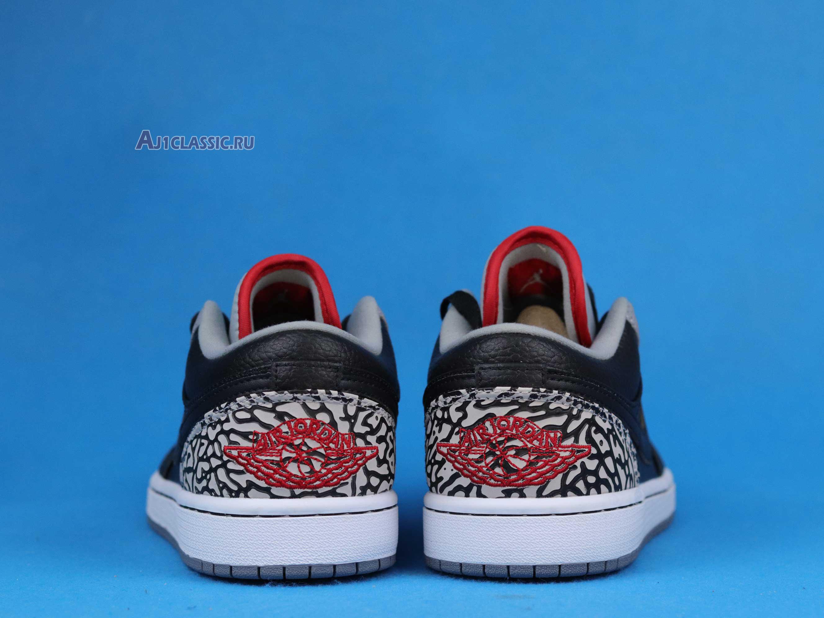 Air Jordan 1 Phat Low "Black Cement" 350571-061