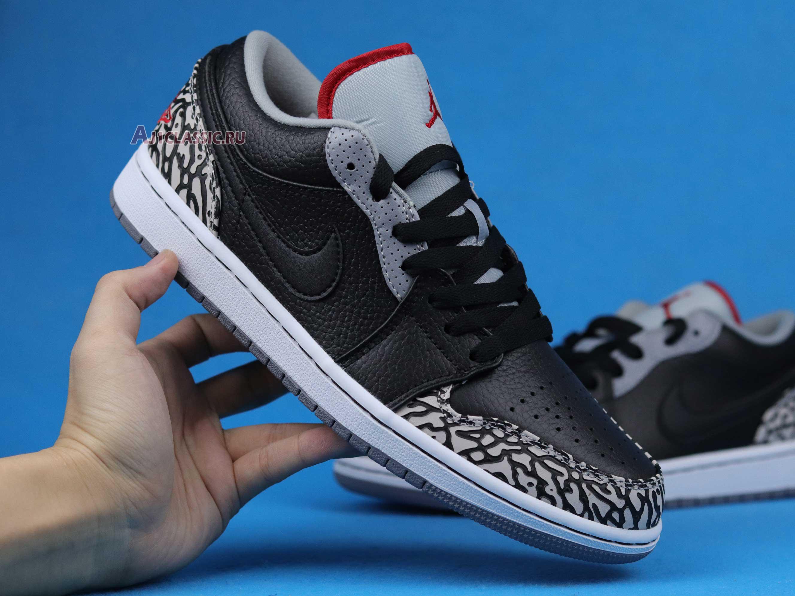 Air Jordan 1 Phat Low "Black Cement" 350571-061