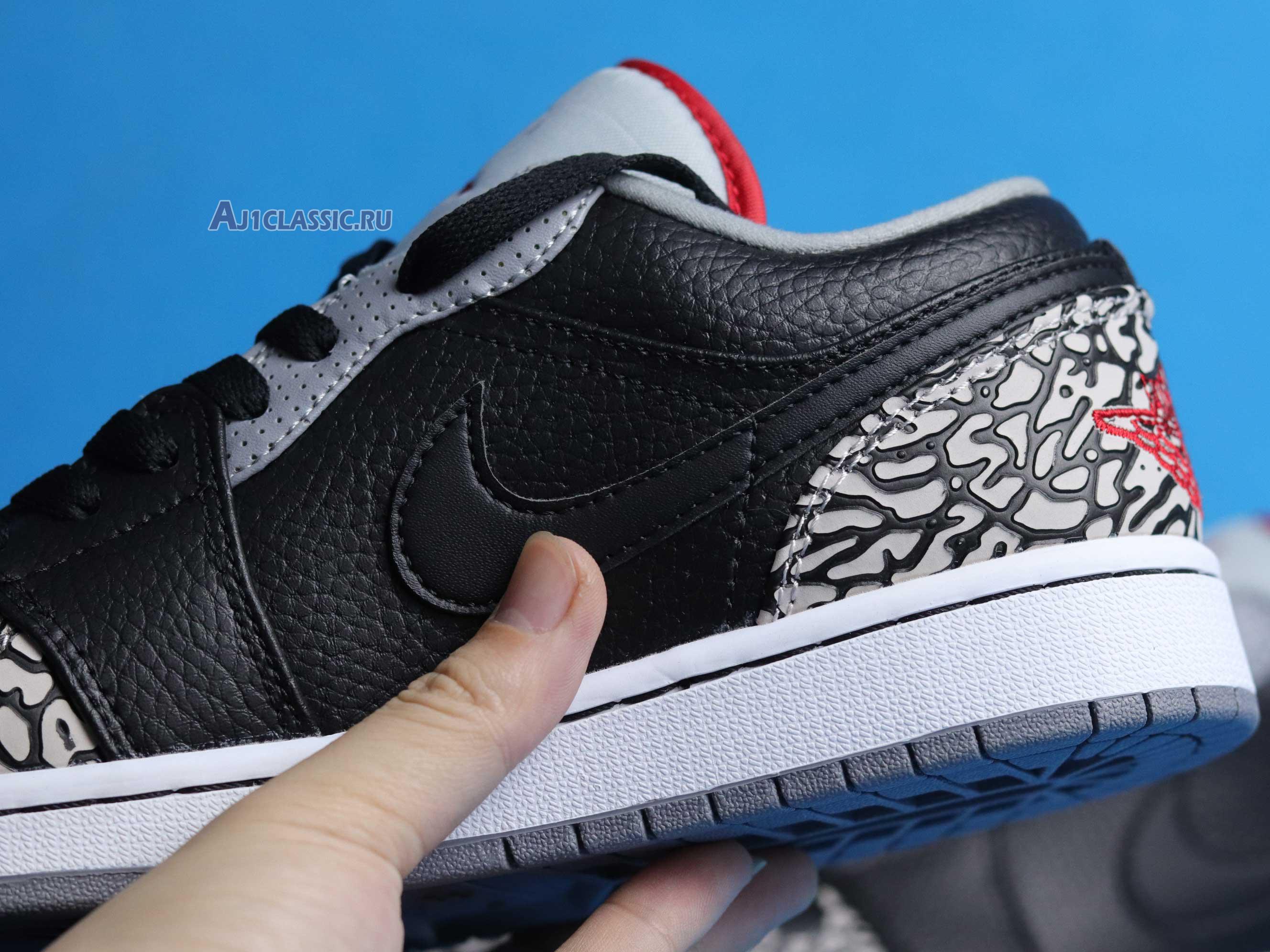 Air Jordan 1 Phat Low "Black Cement" 350571-061