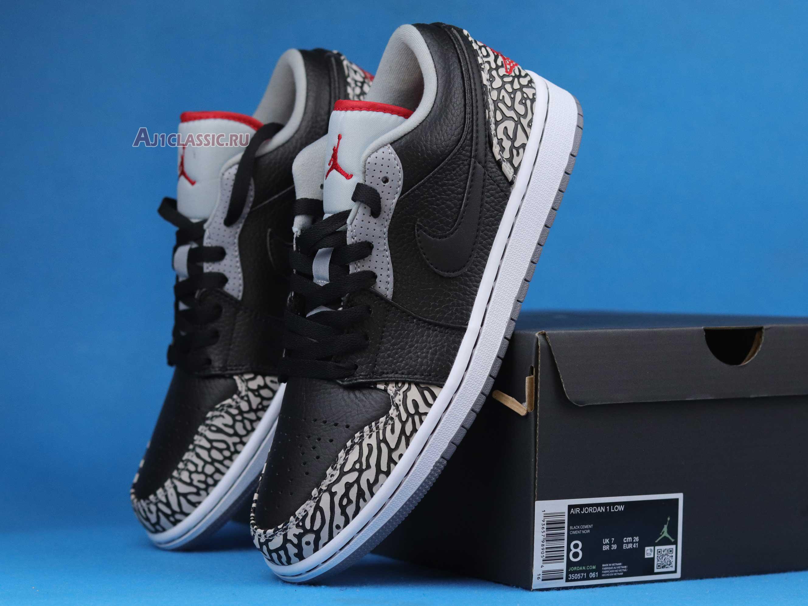 Air Jordan 1 Phat Low "Black Cement" 350571-061