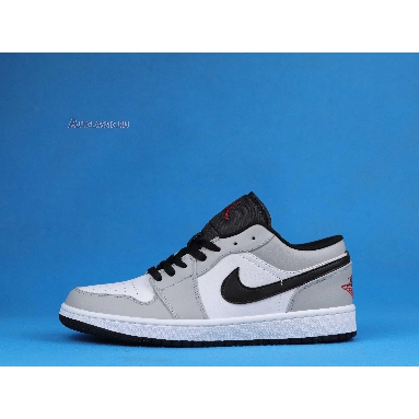 Air Jordan 1 Low Light Smoke Grey 553558-030 Light Smoke Grey/Gym Red-White Sneakers