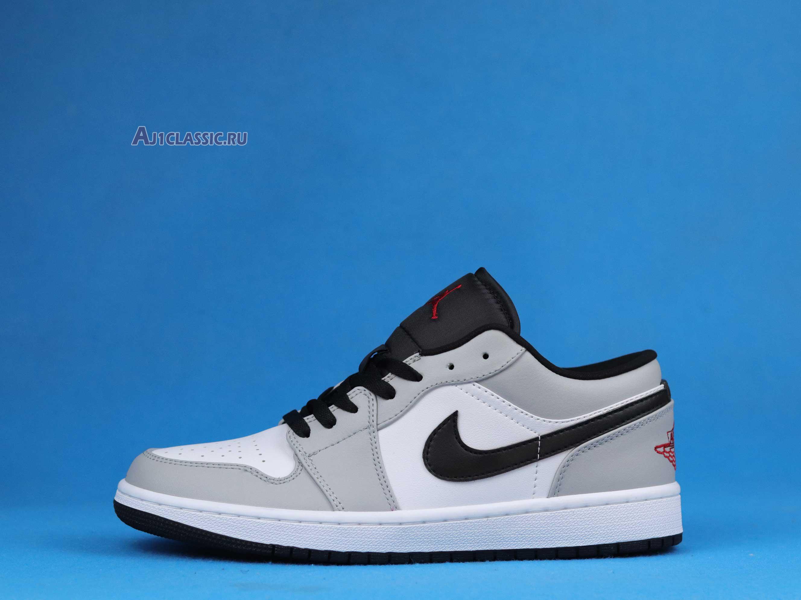 New Air Jordan 1 Low "Light Smoke Grey" 553558-030 Shoes