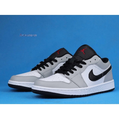 Air Jordan 1 Low Light Smoke Grey 553558-030 Light Smoke Grey/Gym Red-White Sneakers