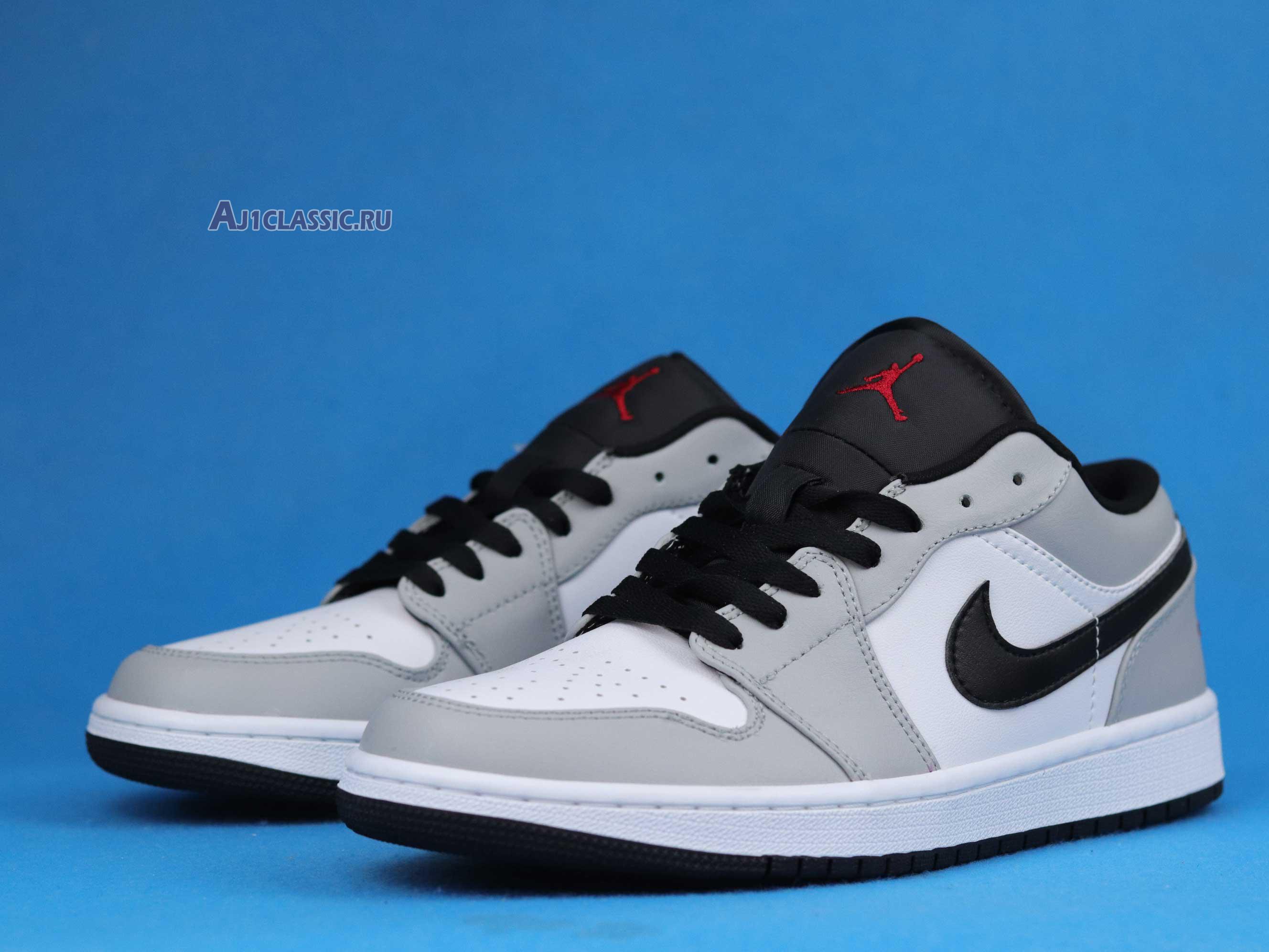 New Air Jordan 1 Low "Light Smoke Grey" 553558-030 Shoes