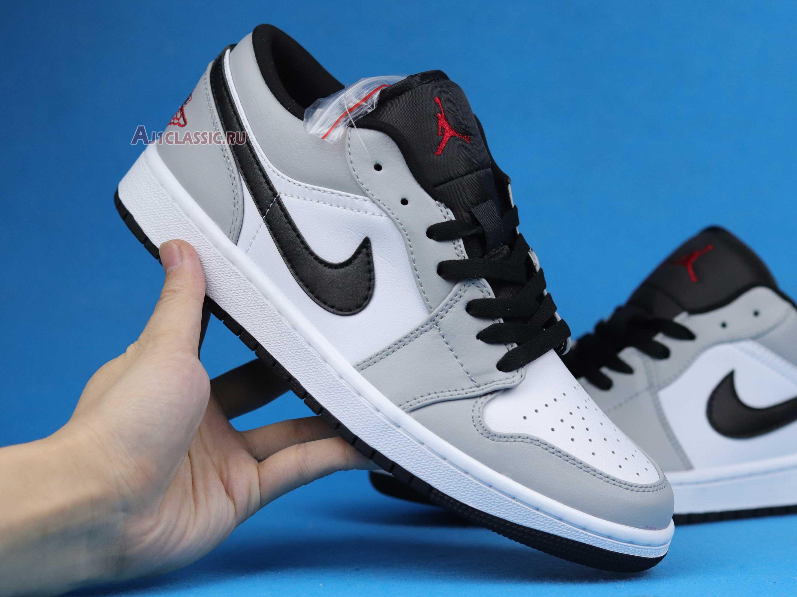 New Air Jordan 1 Low "Light Smoke Grey" 553558-030 Shoes