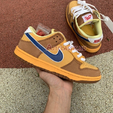 Nike Dunk Low SB Premium Newcastle Brown Ale 313170-741 Gold/Atantic Blue Mens Womens Shoes