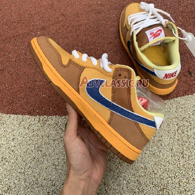 Nike Dunk Low SB Premium Newcastle Brown Ale 313170-741 Gold/Atantic Blue Mens Womens Shoes