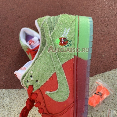 Nike SB Dunk Low Strawberry Cough CW7093-601 University Red/Spinach Green-Magic Ember Mens Womens Shoes