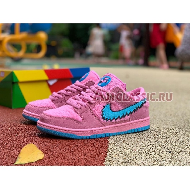 Grateful Dead x Nike SB Dunk Low Pink Bear CJ5378-600 Pink/Blue Fury Mens Womens Shoes