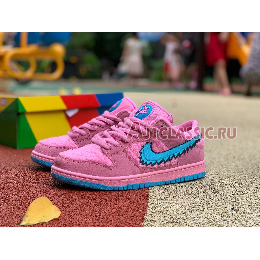 New Grateful Dead x Nike SB Dunk Low "Pink Bear" CJ5378-600 Shoes