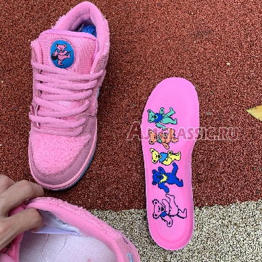 Grateful Dead x Nike SB Dunk Low Pink Bear CJ5378-600 Pink/Blue Fury Sneakers