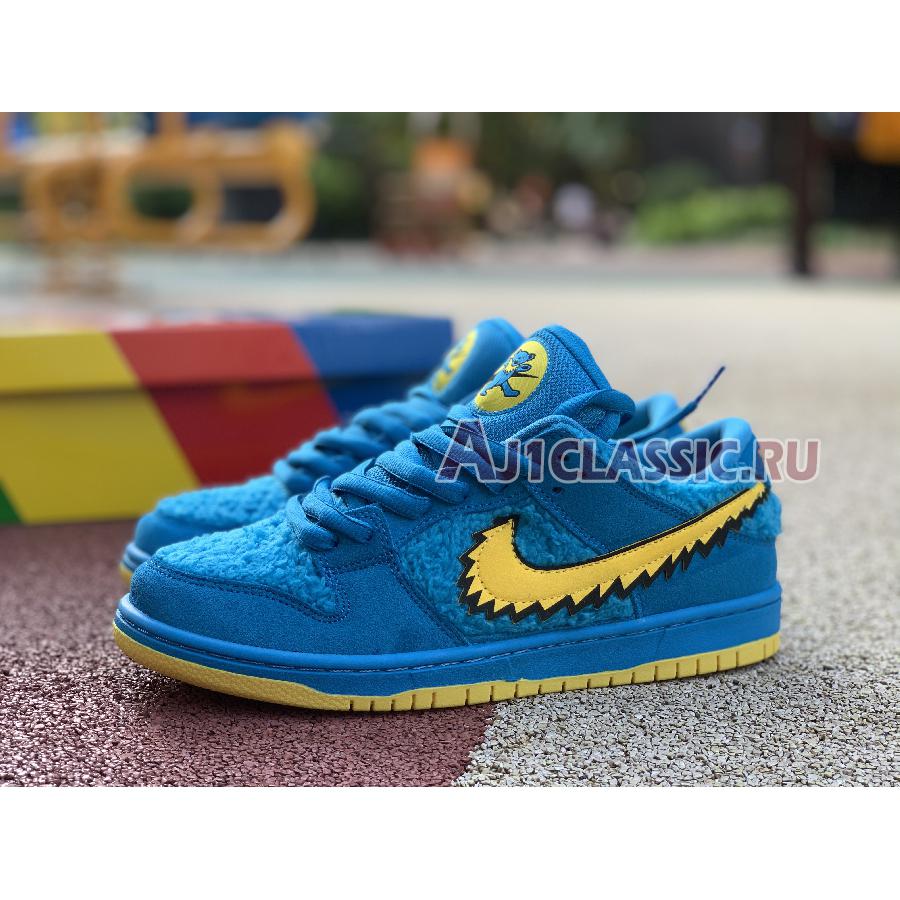 New Grateful Dead x Nike SB Dunk Low "Blue Bear" CJ5378-400 Shoes