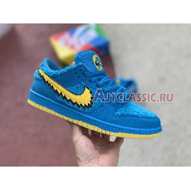 Grateful Dead x Nike SB Dunk Low Blue Bear CJ5378-400 Sky Blue/Yellow Sneakers