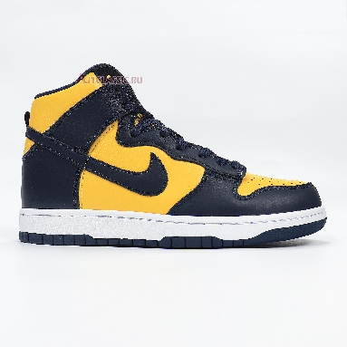 Nike Dunk High SP Retro Michigan 2020 CZ8149-700 Varsity Maize/Midnight Navy/Midnight Navy/Yellow Mens Womens Shoes